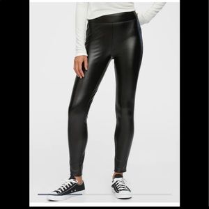 High Rise Faux Leather Leggings